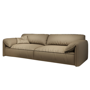 大象耳朵半青全青真皮电动沙发黑色客厅三人位小户型多功能可躺睡