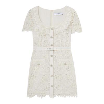 self-portrait蕾丝气质连衣裙