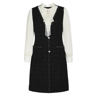 【绵羊毛】Koradior珂莱蒂尔商场同款秋气质精致香风连衣裙女