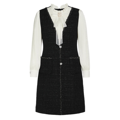 【绵羊毛】Koradior珂莱蒂尔商场同款秋气质精致香风连衣裙女