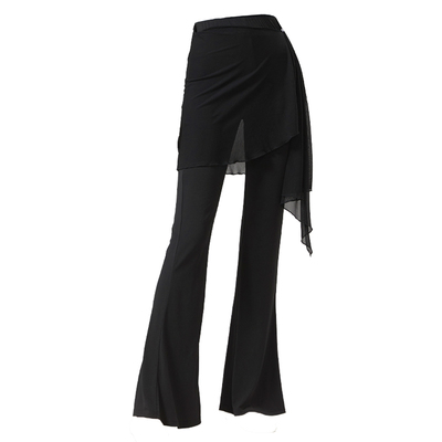 吉舞紫色舞蹈裤女裙裤