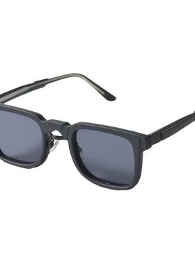 浅绿色UV400方形赛博朋克墨镜