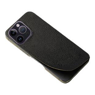 适用苹果17promax背膜16真皮13全包边框14promax手机贴膜12小牛皮纹防尘彩膜13mini侧边贴纸iphone15后改色膜