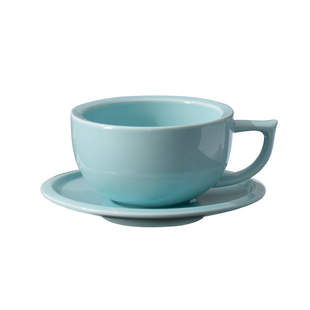 泽田咖啡杯子陶瓷意式拉花拿铁杯加厚卡布奇诺杯碟套装280ml定制