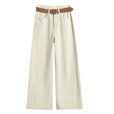 奶茶灰牛仔裤春夏季2026年新款