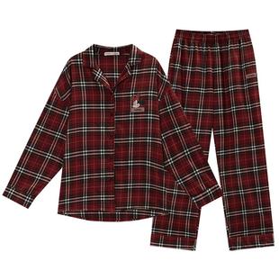 Gukoo/果壳红色结婚情侣睡衣迪士尼2025女新款睡衣纯棉男睡衣C