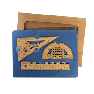 文创产品设计定制校园创意纪念小礼品国风学生竹尺子文具套装奖品