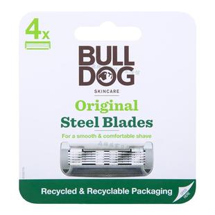 bulldog剃须刀片英国斗牛犬竹节剃须刀手动舒适刮胡刀5层替换刀头