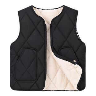 儿童羽绒棉马甲男童背心加绒加厚秋冬季女童内穿9大童8男女孩12岁