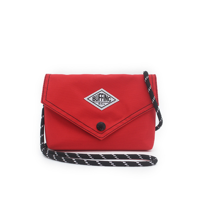 BUFFING「信封包」酒红色迷你包