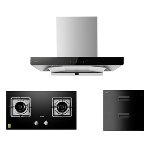 方太EMD20T欧式抽油烟机燃气灶消毒柜热水器套餐烟灶消套装三件套