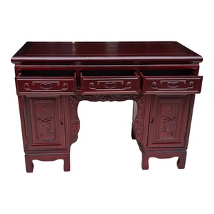 红木实木菠萝格木神桌神柜1..08米1.38M1.68米2花梨木财神桌供桌