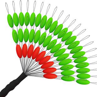 正品七星漂散装高灵敏度 溪流钓荧光野钓传统7星漂浮子圆柱橄榄形