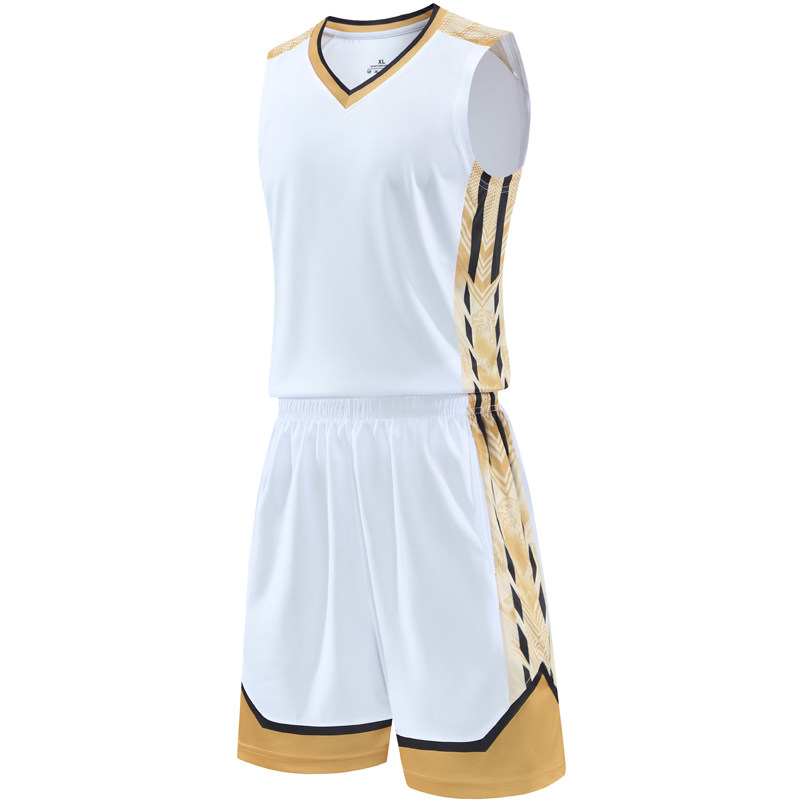 篮球服套装定制球队比赛训练服中大学生队服背心运动球衣2602白色