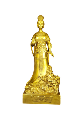 黄铜家居摆件大地圣母女娲铜像