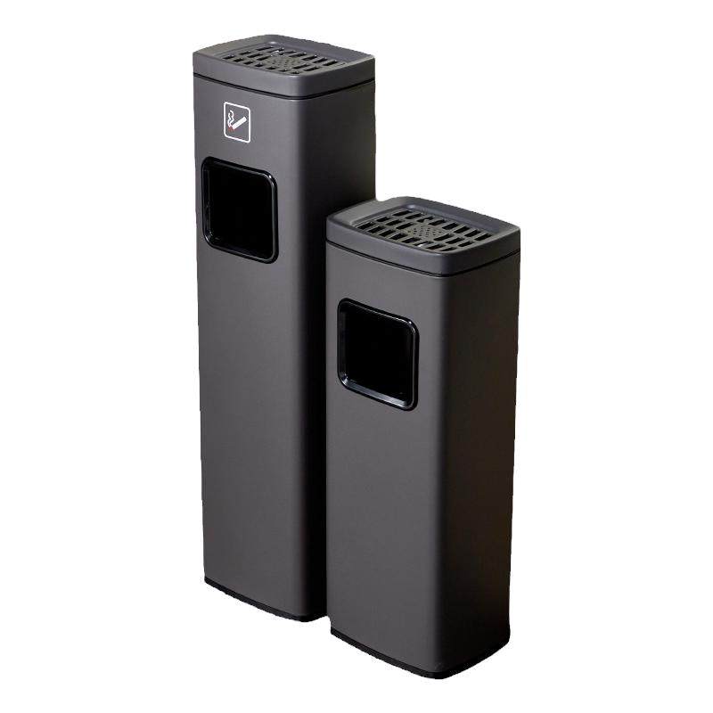 户外不锈钢烟灰柱烟头收集筒烟蒂柱垃圾桶立式酒店大堂灭烟缸一体