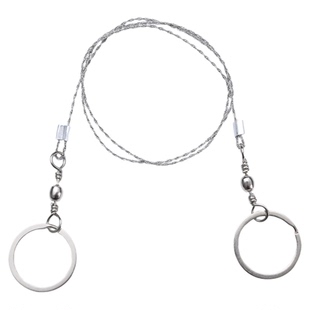 手拉线锯随身便携钢丝锯户外绳锯荒野求生锯不锈钢锯野外生存用品