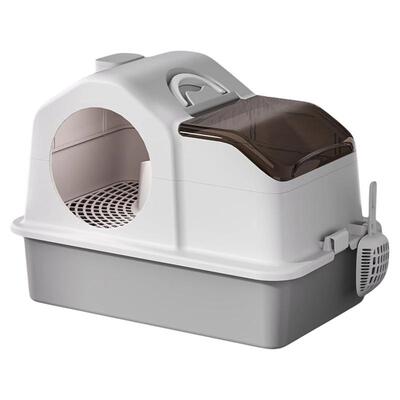 超大号猫砂盆走廊式防外溅全封闭除臭猫沙回廊特大猫咪屎盆猫厕所