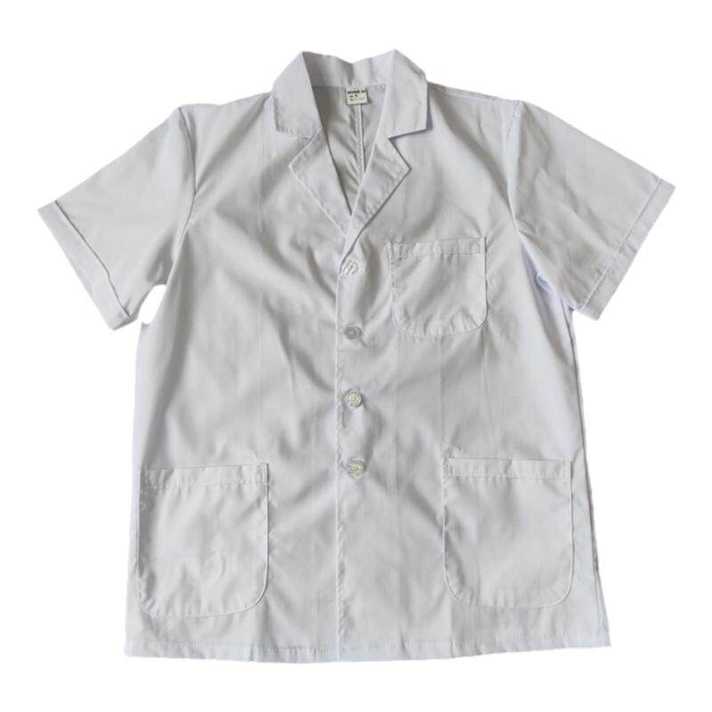 短款白大褂女口腔医生牙科半身工作服男夏天短袖护士服医师服小褂