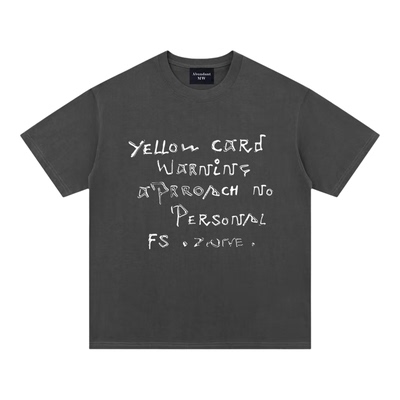 AbundantMW美式复古字母短袖T恤
