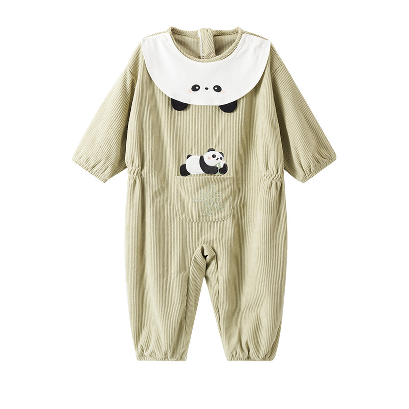 欧孕男宝宝爬爬服秋冬装婴儿衣服