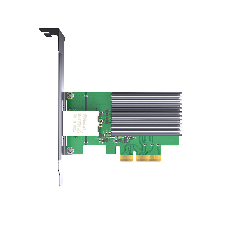 CNNAS PCIE 4.03.0万兆网卡SFP+光口RJ45电口电脑1G/2.5G/5G/10G瑞昱RTL8127台式