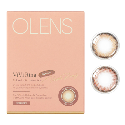 OLENS海外旗舰店韩国进口美瞳半年抛1片自然小直径隐形眼镜