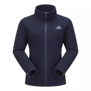 伯希和户外抓绒衣女立领防风徒步登山服吸汗保暖冲锋内胆运动外套