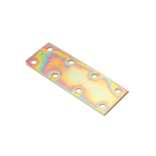 【10只】带孔铁片直片角码一字平码角铁家具连接件木板平面固定