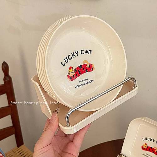 可爱吐骨碟家用食品级新款零食小吃碟精致餐桌垃圾吐骨头塑料盘子