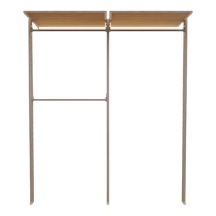 DIY衣帽间定制落地步入式铝合金衣橱开放金属立柱衣柜储物间收纳