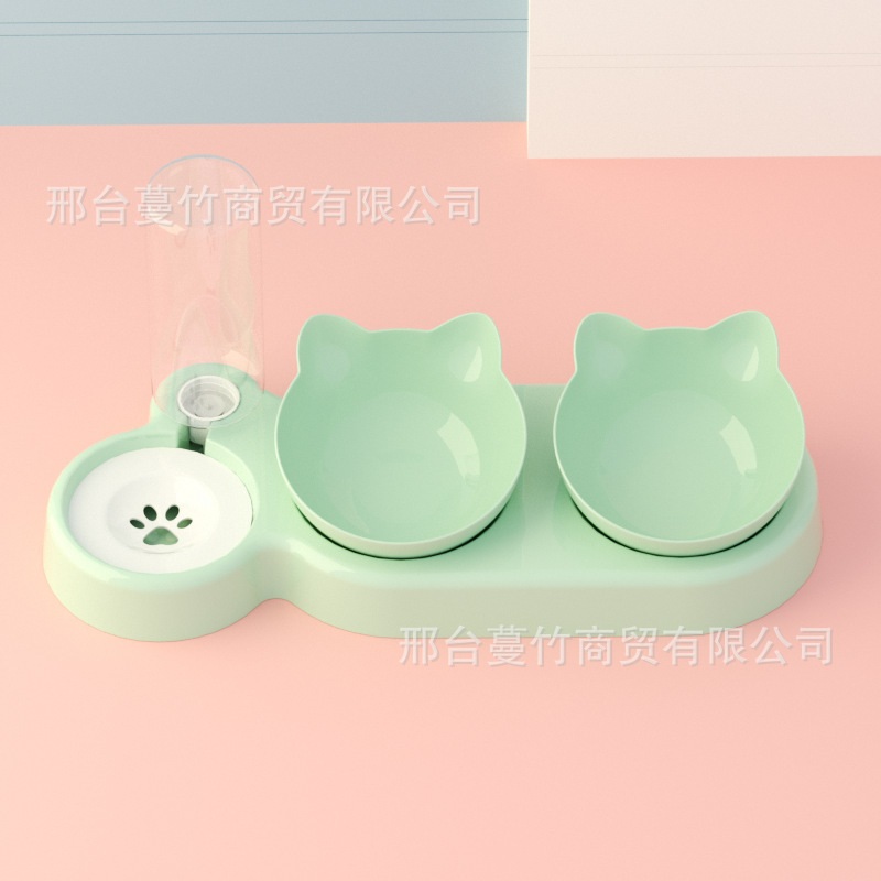 狗盆狗碗猫碗双碗打翻宠物用品防食盆猫咪水碗饭盆狗狗自动饮水碗
