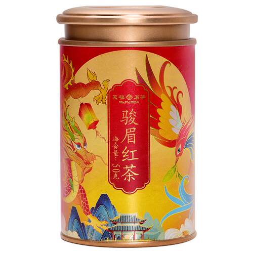 天福茗茶 金骏眉红茶茶叶 武夷山小叶种红茶罐装50g