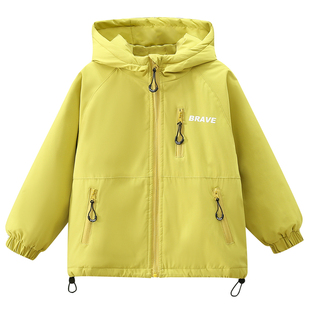 男童夹棉冲锋衣2026新款秋装儿童韩版棉服外套男女童冬装加厚风衣