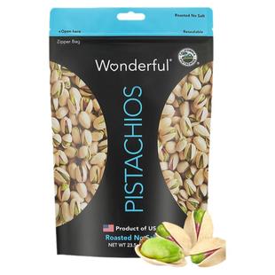 Wonderful万多福进口开心果原色原味无添加开心果散装批发668g