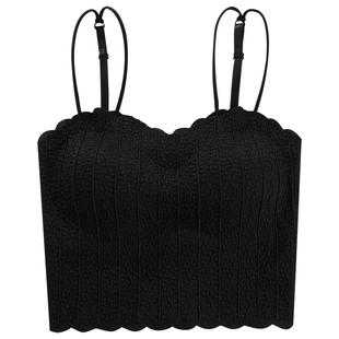 慕兔外穿文胸一体带胸垫上衣女内搭打底美背文胸内衣辣妹吊带背心