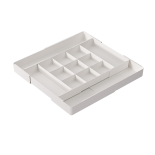 抽屉内分隔收纳盒可伸缩梳妆台化妆品厨房餐具桌面杂物分格整理盒