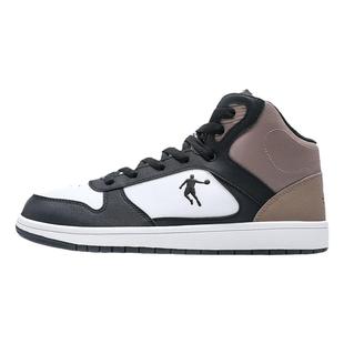 乔丹男鞋加绒板鞋2025冬季新款官方防寒保暖高帮棉鞋青少年运动鞋