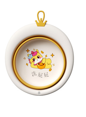婴儿专用脸盆可折叠悬挂