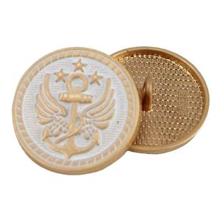 复古风衣大衣扣子男女毛呢外套圆形纽扣扣子西装外套西服金色钮扣