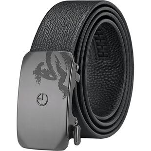 金利来新款皮带男牛皮自动扣百搭属马年腰带真皮个性内扣裤带礼物