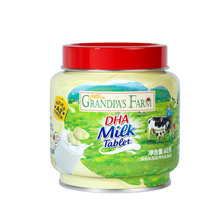 爷爷的农场DHA高钙奶贝奶片添加DHA原生牛乳宝宝儿童营养健康零食
