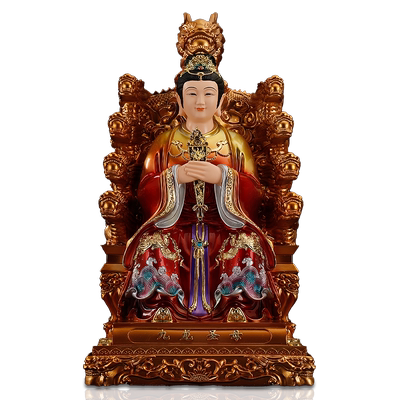 慈缘阁树脂佛堂九龙圣母佛像