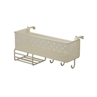 办公桌置物架办公室杂物挂架可调节桌面挂篮悬挂式收纳盒工位神器