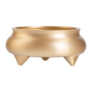 黄铜三足香炉蜡烛台套装佛具用品供果盘供奉大全家用供佛前摆件纯