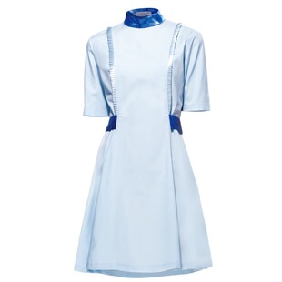 南丁格尔蓝色女护士服导诊修身演出礼仪服美容服医护工作服短袖