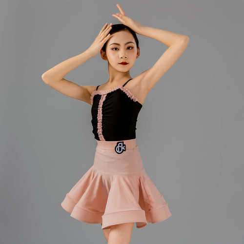 梵蒂恺拉丁舞服女童2025夏季新款儿童专业高级感练功演出表演服装