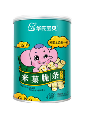 华氏宝贝米菓脆条营养零食非油炸