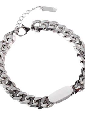 太钢不掉色八面磨通用镜面项链