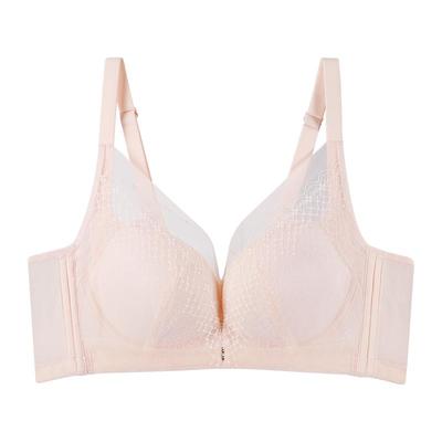 好波春新品女士内衣文胸无钢圈舒适透气胸罩内里桑蚕丝胸罩HW2503